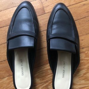 Sarah Flint Alysia Slide 39 Black Leather Mule